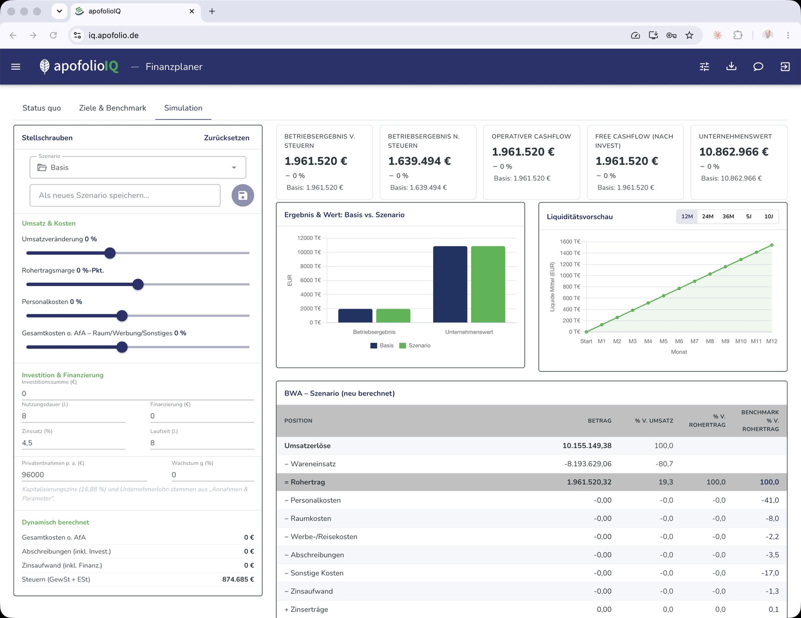 apofolioIQ Finanzplaner